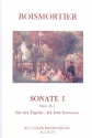 Sonate d-Moll Nr.1 op.34 fr 4 Fagotte Partitur und Stimmen