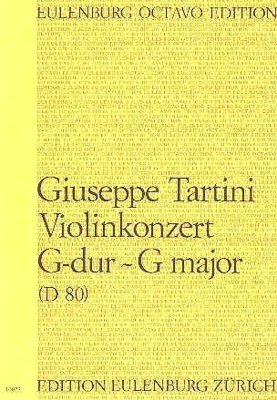 Konzert G-Dur D80 fr Violine und Orchester Partitur