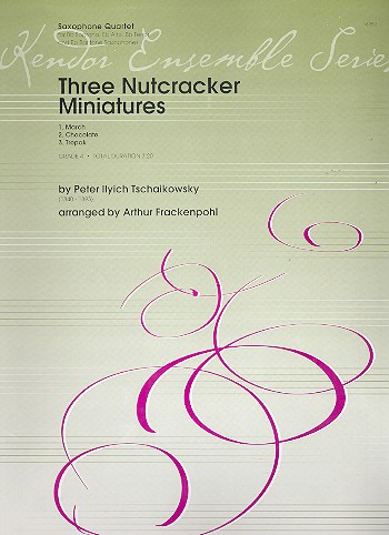 3 Nutcracker miniatures fr Saxophonquartett, Partitur+Stimmen