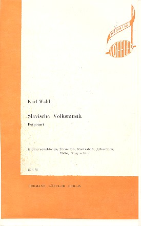 Slawische Volksmusik Potpourri fr 3 Mandolinenensemble Direktion und Stimmen