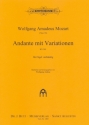 Andante mit Variationen KV501 fr Klavier zu 4 Hnden fr Orgel zu 4 Hnden