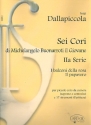 6 cori di Michelangelo Buonarroti il Giovane vol.2 (2 cori) per piccolo coro da camera e17 strumenti, partitura