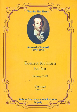 Konzert Es-Dur fr Horn und Orchester Partitur Ostermeyer, R., ed