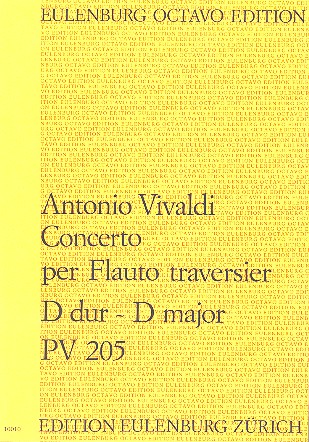 Konzert D-Dur PV205 fr Flte, Streicher und Bc Studienpartitur