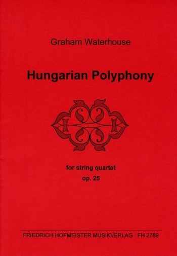Hungarian Polyphony op.25 fr Streichquartett Partitur und Stimmen