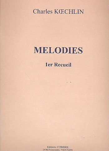 Melodies vol.1 pour voix et piano