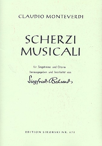 Scherzi musicali fr Singstimme und Gitarre (it) Behrends, S.,, Bearb.+ed