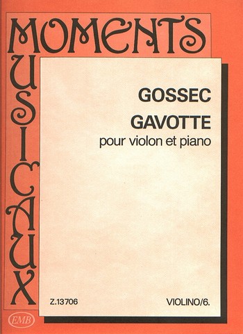 Gavotte pour violon et piano