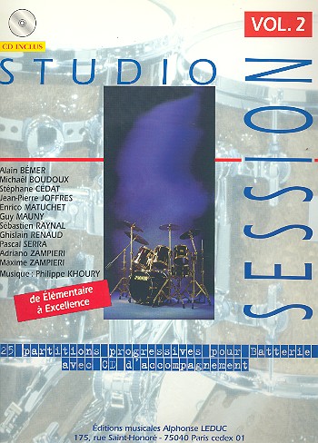 Studio Session Band 2 (+CD) fr Schlagzeug de elementaire a excellence