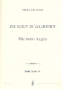Die toten Augen Oper Studienpartitur Ewers, Hanns Heinz,  Libretto