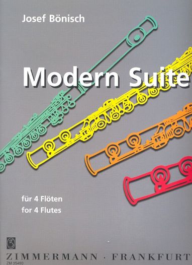 Modern Suite fr 4 Flten Partitur und Stimmen