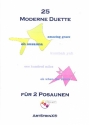 25 moderne Duette (+CD) für 2 Posaunen Spielpartitur