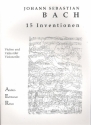15 Inventionen BWV772-786 fr Violine und Viola (Violoncello)