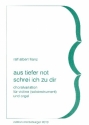 Aus tiefer Not schrei ich zu dir Choralvariation fr Violine (Soloinstrument) und Orgel