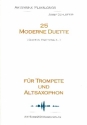 25 moderne Duette (+CD) fr Trompete und Altsaxophon Spielpartitur