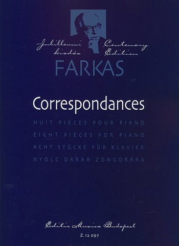 Correspondances 8 Stcke fr Klavier