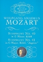 Symphones nos.40 g minor KV550 and no.41 C major KV551 for orchestra,  study score