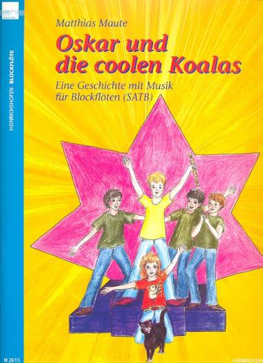 Oskar und die coolen Koalas fr Blockflten (SATB) Partitur und Stimmen