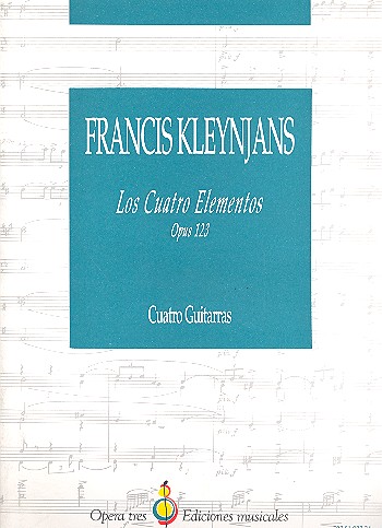 Los cuatro elementos op.123 for 4 guitars, score+parts