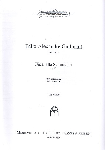 Final alla Schumann op.83 fr Orgel und Orchester Orgelstimme