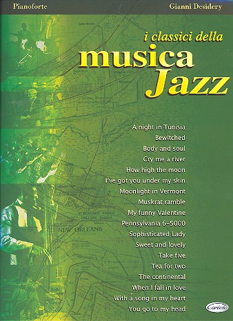 I classici de la musica jazz per pianoforte (con accordi)