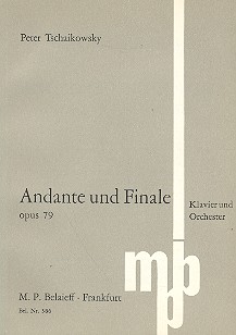Andante und Finale op.79 fr Klavier und Orchester Studienpartitur