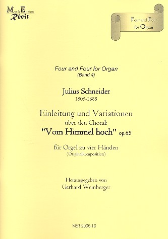 Vom Himmel hoch op.65 fr Orgel zu 4 Hnden
