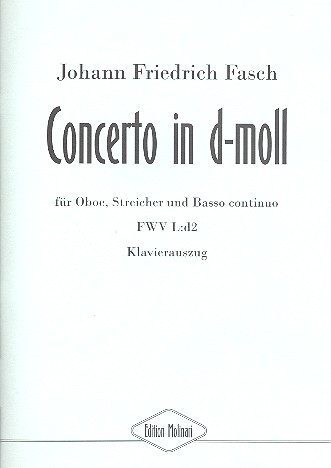 Konzert d-Moll FWV L:d2 fr Oboe, Streicher und Bc fr Oboe und Klavier