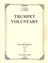 Trumpet Voluntary for 4 recorders (SATB) quartet score and parts