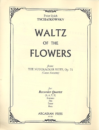 Waltz of the Flowers  for 4 recorders score and parts