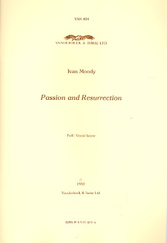 Passion and resurrection for soli, mixed chorus, bells, strings and piano, score