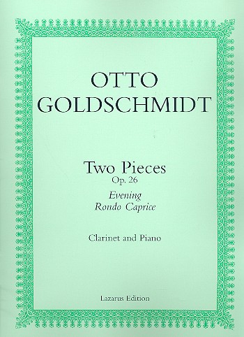 2 Pieces op.26 for clarinet and piano