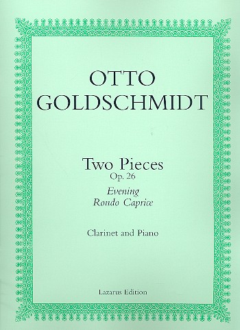 2 Pieces op.26 for clarinet and piano