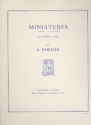 Miniatures pour hautbois et piano