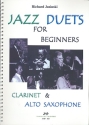 Jazz Duets for Beginners for clarinet and alto saxophone