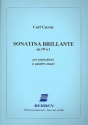 Sonatina brillante op.50,1 fr Klavier zu 4 Hnden