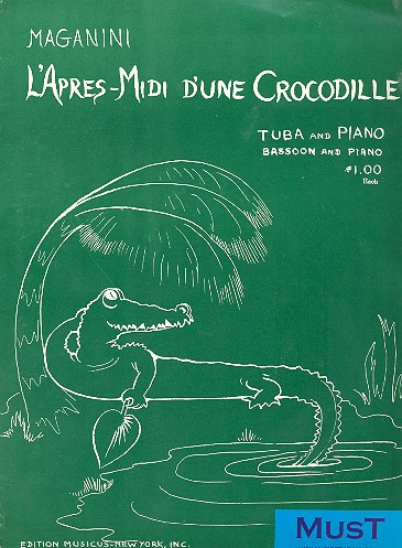 L'apres-midi d'une crocodille for bassoon and piano