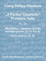 6 Pariser Quartette fr 4 Blockflten (AATB) und Bc ad lib. Partitur und Stimmen