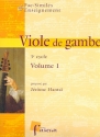 Viole de gambe 3e cycle vol.1 pour 1 -2 instruments