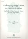 Notebook of Psalm Tones for Matins of Sister Maria Clara del Santissimo Sacramento for organ