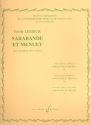 Sarabande et menuet pour saxophone alto et piano