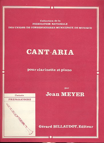 Cant-Aria pour clarinette et piano