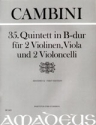 Quintett B-Dur Nr.35 fr 2 Violinen, Viola und 2 Violoncelli Partitur und Stimmen