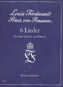 6 Lieder fr hohe Singstimme und Klavier