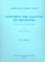 Concerto per fagotto ed orchestra per fagotto e pianoforte