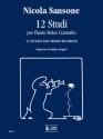 12 Studi per Flauto Dolce Contralto for treble recorder