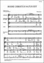 Hodie Christus natus est for mixed chorus a cappella score (with piano for rehearsal)