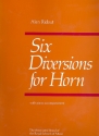6 Diversions for horn and piano