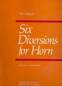 Six Diversions for horn and piano