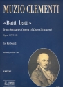 Batti batti from Mozart's Don Giovanni for keyboard or piano